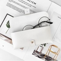 Husa pentru Ochelari, din Piele Ecologica, Alb, 17 x 8.5 cm – Protectie Eleganta si Practica
