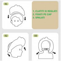 Casca de Dus 0-12 Ani, Previne Scurgerea Apei si Samponului pe Fata, Ajustabila, Model Crocodil