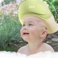 Casca de Dus 0-12 Ani, Previne Scurgerea Apei si Samponului pe Fata, Ajustabila, Model Crocodil