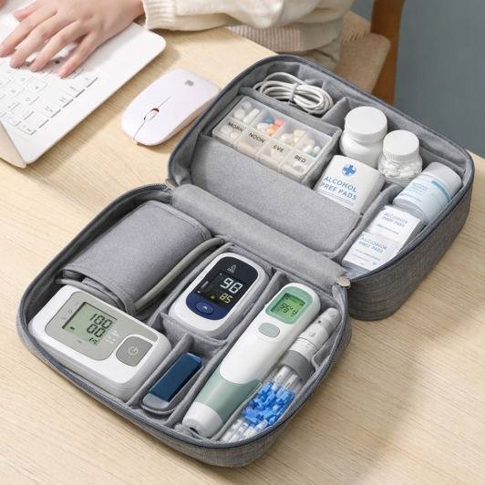 Geanta Organizatoare Pentru Dispozitive medicale si Accesorii, Portabila, Impermeabila, 24,5x18x10cm