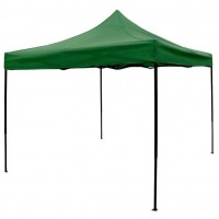 Prelata pentru pavilioane de gradina tip acordeon cu o suprafata de 3 x 3 m, oxfort, Verde Prelata pentru pavilioane de gradina tip acordeon cu o suprafata de 3 x 3 m, oxfort, Verde
