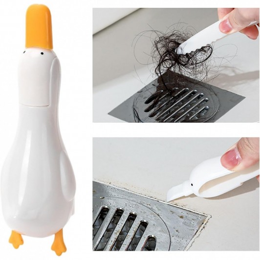 1 + 1 Gratis Cleste pentru desfundat canalizare, colectare par din scurgeri + racleta pentru calcar