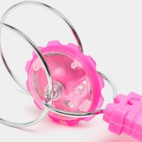 Jucarie inovatoare interactiva, titirez rotativ inertial cu magnet cu efecte luminoase, 19.8 x 5 cm