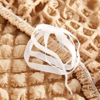 Husa creponata universala canapea 3 locuri, bej, cu volane, bumbac, rezistenta la apa Husa creponata universala canapea 3 locuri, bej, cu volane, bumbac, rezistenta la apa