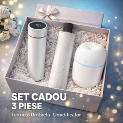 Termos digital smart + Umbrela automata + Umidificator smart 300 ml
