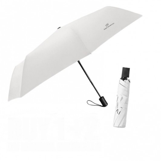 Umbrela de Ploaie Unisex automata calitativa cu interior negru, 96 x 67 cm, Bej deschis