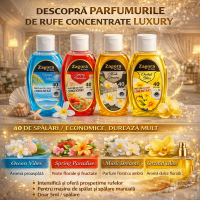 3 + 1 Gratis Parfumuri de rufe concentrate Zagora Active 4 parfumuri 220 ml, fiecare cu aroma unica