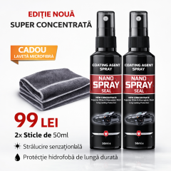 Editie LIMITATA, set 2 Nano Spray Super Concentrat, 50 ml fiecare, coating si stalucire senzationala