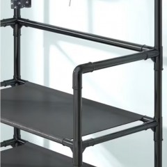 Cuier metalic + Pantofar cu 4 rafturi, pachet 2 in 1 pentru incaperi mici, hol, living, birou Cuier metalic + Pantofar cu 4 rafturi, pachet 2 in 1 pentru incaperi mici, hol, living, birou