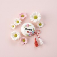 Martisor tip brosa, cu mesaj 