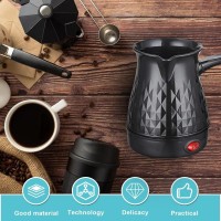 Ibric electric pentru Cafea, Lapte, Ceai, 500W, 500 ML, Negru