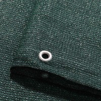 1 + 1 Gratis Plasa verde gard de umbrire antivant, cu inele, 160 gr/mp, 2 x 10 m