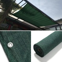 1 + 1 Gratis Plasa verde gard de umbrire antivant, cu inele, 160 gr/mp, 2 x 10 m