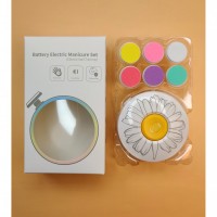 Pila Electrica pentru Copii si Bebelusi, ABS, Incarcare USB, 6 Accesorii, cu Lumina LED