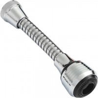 Adaptor flexibil universal , prelungitor pentru robinet chiuveta 2 functii, 360 grade, 15cm