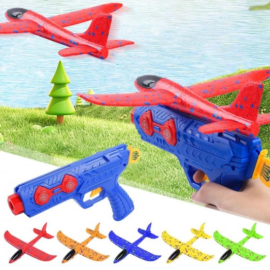 Pistol lansator cu avion din Spuma, Multicolor