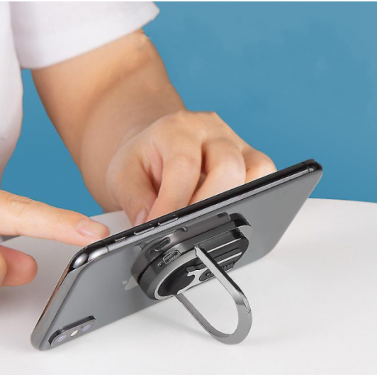 Bricheta electrica 2 in 1 cu incarcare USB si inel de suport dublu cu magnet pentru telefon