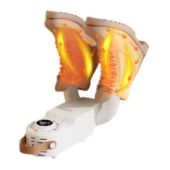 Uscator electric pentru incaltaminte, cu doua brate, temporizator, oprire automata，usor de pliat