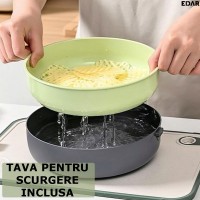 Razatoare mauala 13 in 1, lame din otel inoxidabil, tava de scurgere, protectie degete