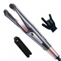 Aparatul profesional 2 in 1 ce onduleaza sau indreapta parul, din ceramica, reglaj temperatura