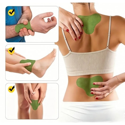 Set 12 plasturi cu pelin pentru genunchi si articulatii