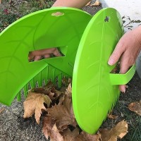 Pachet 2 colectoare de frunze tip grebla, manuale dimensiuni 36 x 31 cm, cu maner integrat