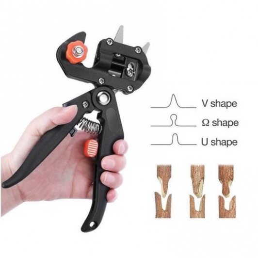 Cleste pentru altoit arbusti si flori, 3 lame reversibile U, V, Ω Cleste pentru altoit arbusti si flori, 3 lame reversibile U, V, Ω