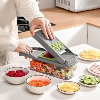 Razatoare mulfifunctionala cu 16 piese, lame din inox si maner de protectie