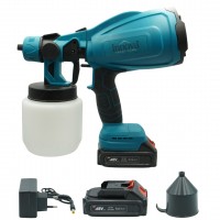 Pistol de vopsit profesional electric, fără fir, 800W, 48V, 2 Acumulatori Li-Ion, rezervor 800 ml Pistol de vopsit profesional electric, fără fir, 800W, 48V, 2 Acumulatori Li-Ion, rezervor 800 ml