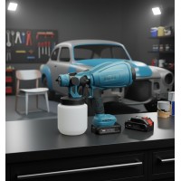 Pistol de vopsit profesional electric, fără fir, 800W, 48V, 2 Acumulatori Li-Ion, rezervor 800 ml Pistol de vopsit profesional electric, fără fir, 800W, 48V, 2 Acumulatori Li-Ion, rezervor 800 ml