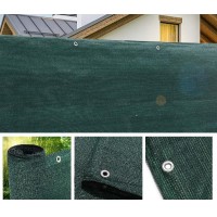 1 + 1 Gratis Plasa verde gard de umbrire antivant, cu inele, 160 gr/mp, 1.7 x 2.5 m