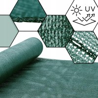 Plasa verde opaca 1.7 m x lungime 50 m, umbrire si protectie, opacitate 80%, Gratuit 100 coliere