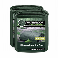 1 + 1 Gratis Prelata impermeabila 4 x 5 m, 120 g/mp, standard, verde