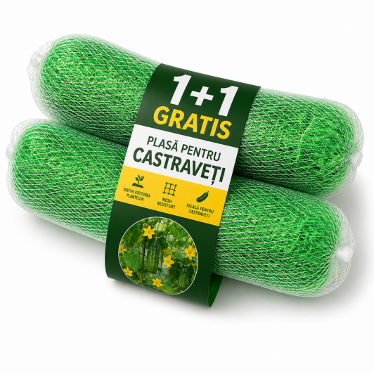 1 + 1 Gratis : Plasa pentru castraveti 2 x 10 m fiecare