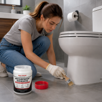 Solutie etansare profesionala, 500 ml + Pensula, pentru acoperis, tevi, pereti, terasa, etc