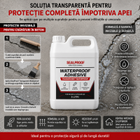 Solutie etansare 5 L + Perie aplicare, ideale in sigilarea acoperisurilor, tevilor, peretilor etc