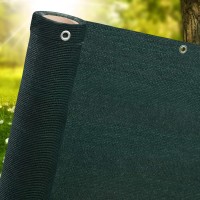 Plasa umbrire deasa 95%, 2 m x 15 m lungime, cu inele, 160 gr/mp, pentru garduri, balcoane etc