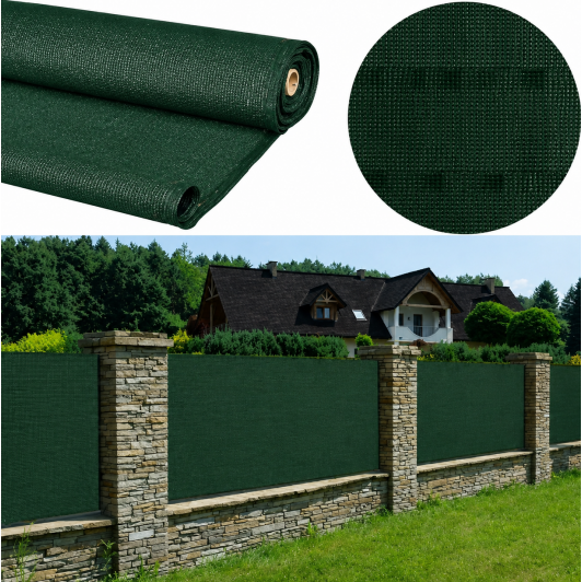 Plasa de umbrire impaturita 1.5 x 30 m. 80 g/mp, cu butoniere, protectie 80%