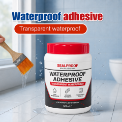 Solutie etansare 500 ml, pasta impermeabila PROFESIONALA transparenta + pensula aplicare