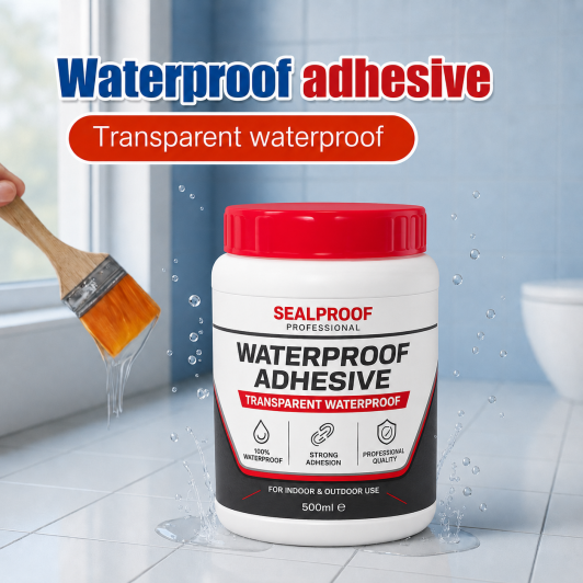 Solutie etansare 500 ml, pasta impermeabila PROFESIONALA transparenta + pensula aplicare