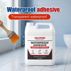 Solutie etansare 5 litri, pasta impermeabila PROFESIONALA transparenta + pensula aplicare Solutie etansare 5 litri, pasta impermeabila PROFESIONALA transparenta + pensula aplicare