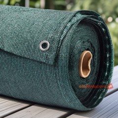 Plasa groasa de umbrire 95%, 2 m x 15 m lungime, cu inele, 160 gr/mp, pentru garduri, balcoane etc
