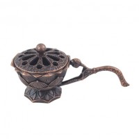 Suport de Tamaiat din Aliaj de Zinc, Model Lotus, Ignifug, 9.7 x 4.8 x 4.7 cm, Cupru