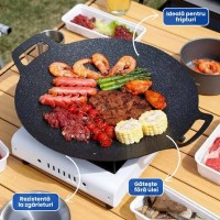 Plita japoneza coreana, 30 cm, plita de gatit si pentru gratar