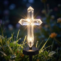 1 + 1 Gratis Lampa solara Cruce, lumina led LED multicolor, pentru cimitir, 48.5 cm fiecare 1 + 1 Gratis Lampa solara Cruce, lumina led LED multicolor, pentru cimitir, 48.5 cm fiecare