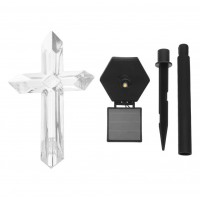 1 + 1 Gratis Lampa solara Cruce, lumina led LED multicolor, pentru cimitir, 48.5 cm fiecare 1 + 1 Gratis Lampa solara Cruce, lumina led LED multicolor, pentru cimitir, 48.5 cm fiecare