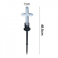1 + 1 Gratis Lampa solara Cruce, lumina led LED multicolor, pentru cimitir, 48.5 cm fiecare 1 + 1 Gratis Lampa solara Cruce, lumina led LED multicolor, pentru cimitir, 48.5 cm fiecare