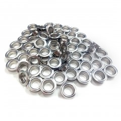Set 100 bucati capse (inele) din otel rotunde, pentru prelate, diametru interior 12 mm