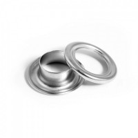 Set 100 bucati capse (inele) din otel rotunde, pentru prelate, diametru interior 12 mm