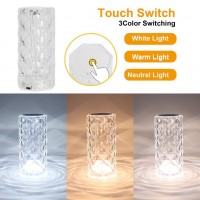 Lampa Diamond Touch RGB, USB 3 moduri, fara fir, cu telecomanda